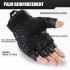 AXBXCX Tactical Fingerless Gloves for Men - Ultimate Impact Protection, Non-Slip & Breathable