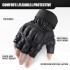 AXBXCX Tactical Fingerless Gloves for Men - Ultimate Impact Protection, Non-Slip & Breathable