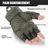 AXBXCX Tactical Fingerless Gloves for Men - Ultimate Impact Protection, Non-Slip & Breathable