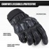 AXBXCX Tactical Gloves for Men - Protection, Flexible, Durable, Touchscreen Capable & Perfect for Outdoor Activities!