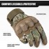 AXBXCX Tactical Gloves for Men - Protection, Flexible, Durable, Touchscreen Capable & Perfect for Outdoor Activities!