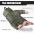 AXBXCX Fingerless Tactical Gloves for Men - Protection, Breathable, Comfortable & Perfect for Summer Outdoor Activities!