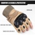 AXBXCX Fingerless Tactical Gloves for Men - Protection, Breathable, Comfortable & Perfect for Summer Outdoor Activities!