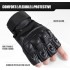 AXBXCX Fingerless Tactical Gloves for Men - Protection, Breathable, Comfortable & Perfect for Summer Outdoor Activities!