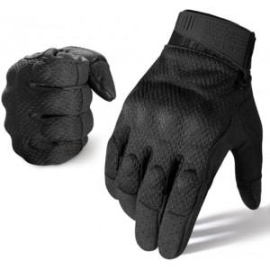 AXBXCX Upgraded Tactical Gloves for Men - Camouflage Breathable Summer Touch Screen Full Finger Gloves